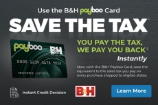 Save The Tax with new B&H PayBoo Credit Card